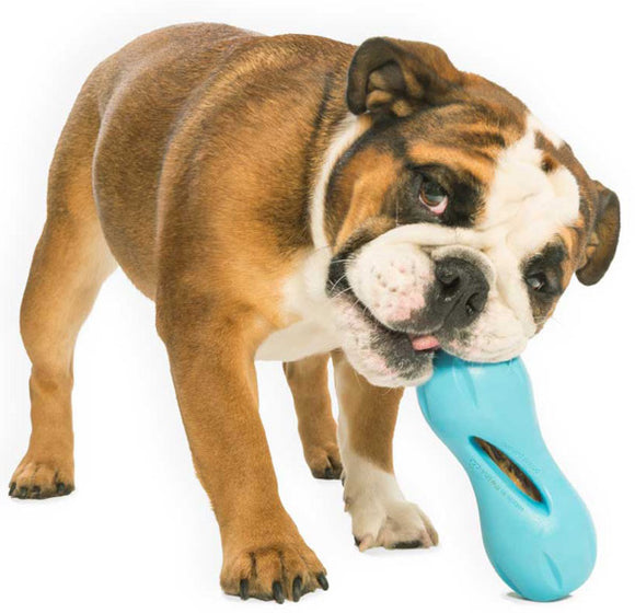 West Paw Qwizl Tough Treat Dispensing Dog Chew Toy, Blue. Shop of Toys for  pets!